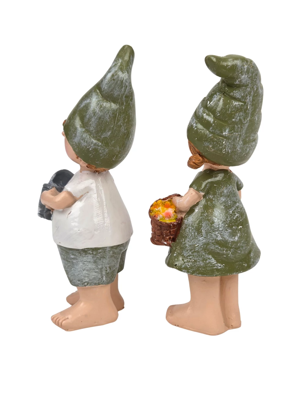 Kép 2/2 - Mezítlábas kertész figura