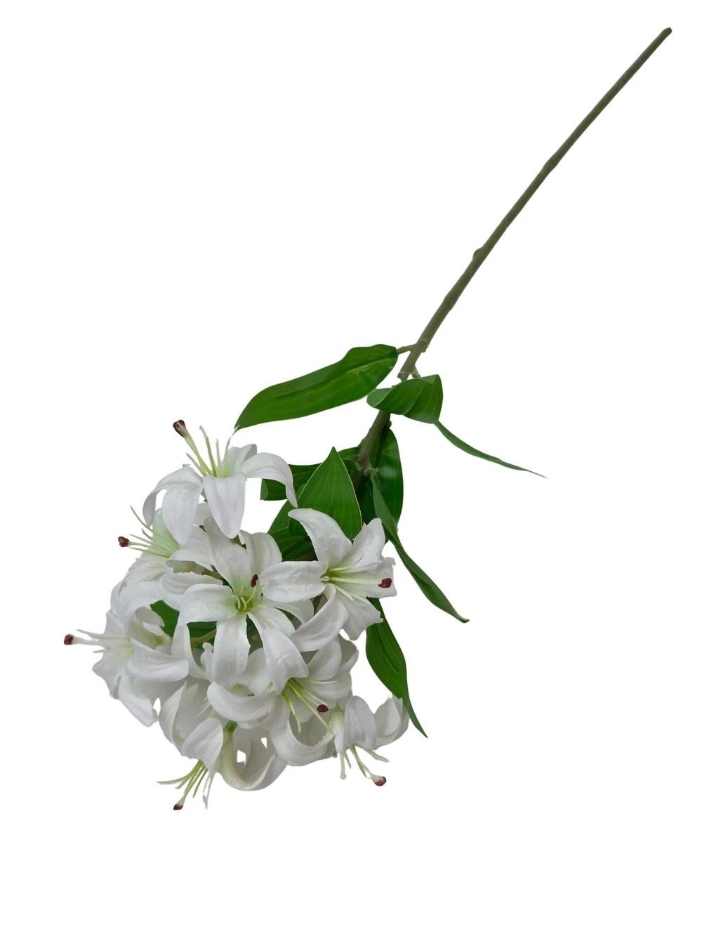 Kép 2/2 - Műzöld szálas liliom - Fehér