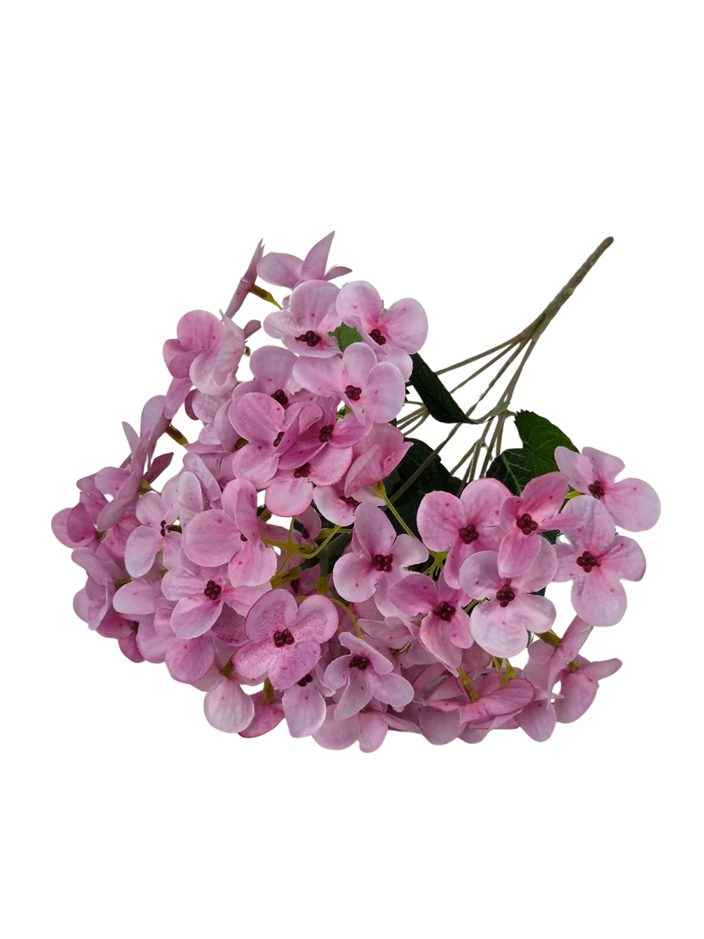 Kép 2/2 - 5 fejes hortenzia csokor 36 cm - Rózsaszín