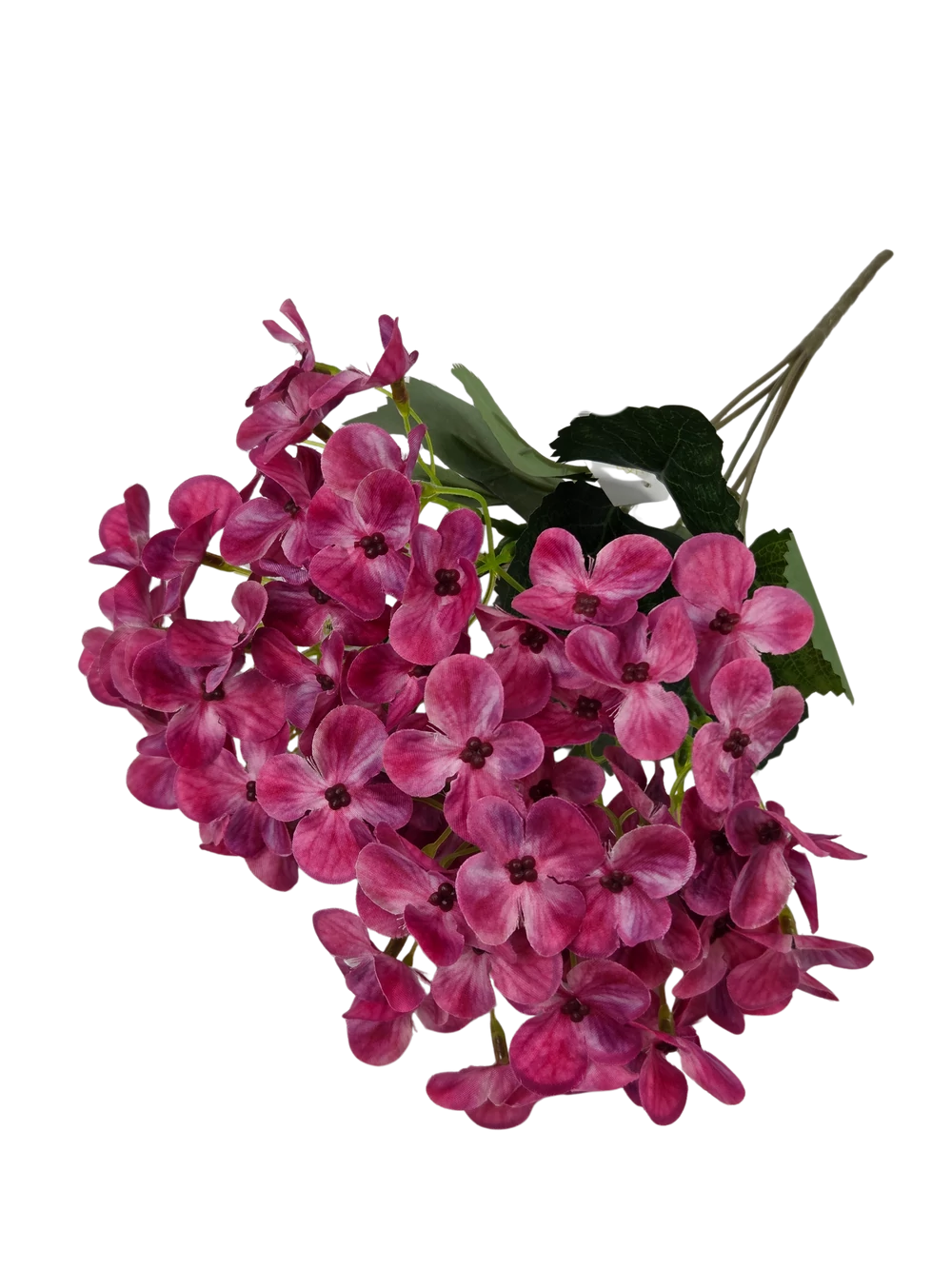 Kép 2/2 - 5 fejes hortenzia csokor 36 cm - Pink