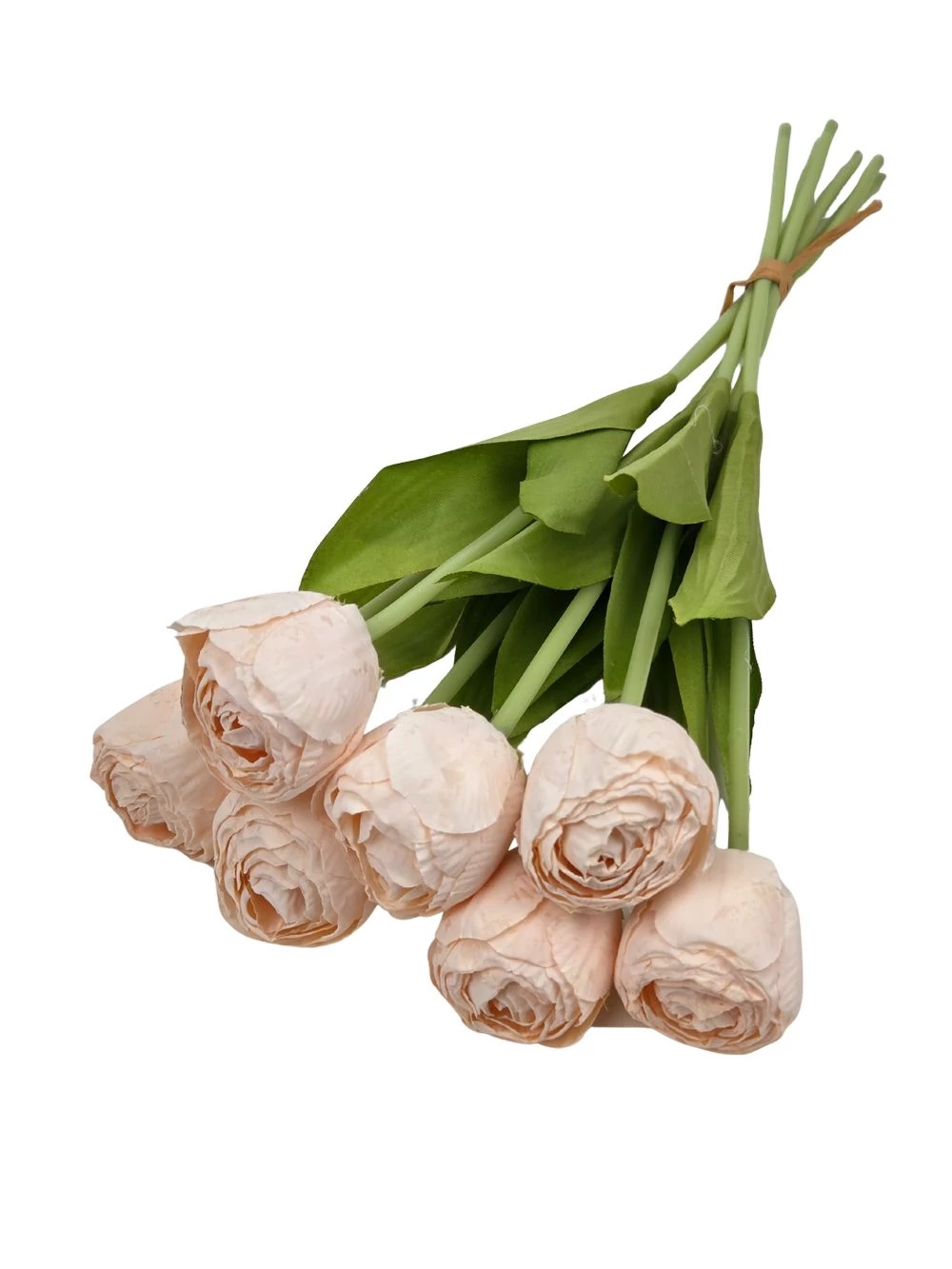 Kép 2/2 - 7 szálas szárított hatású tulipán csokor - Barack