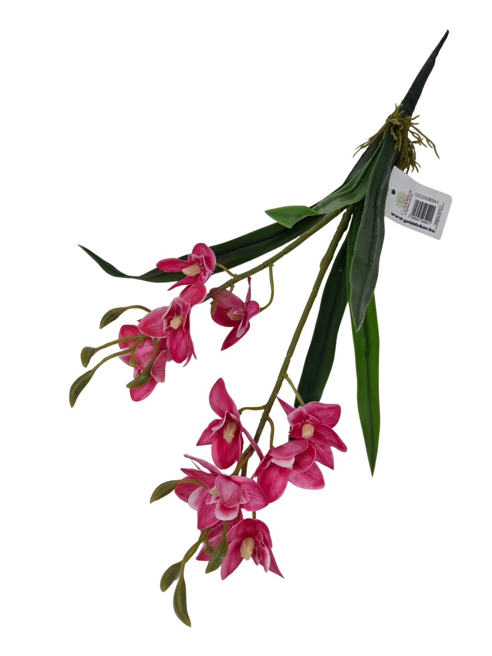 Kép 2/2 - Mini orchidea levéllel - Pink