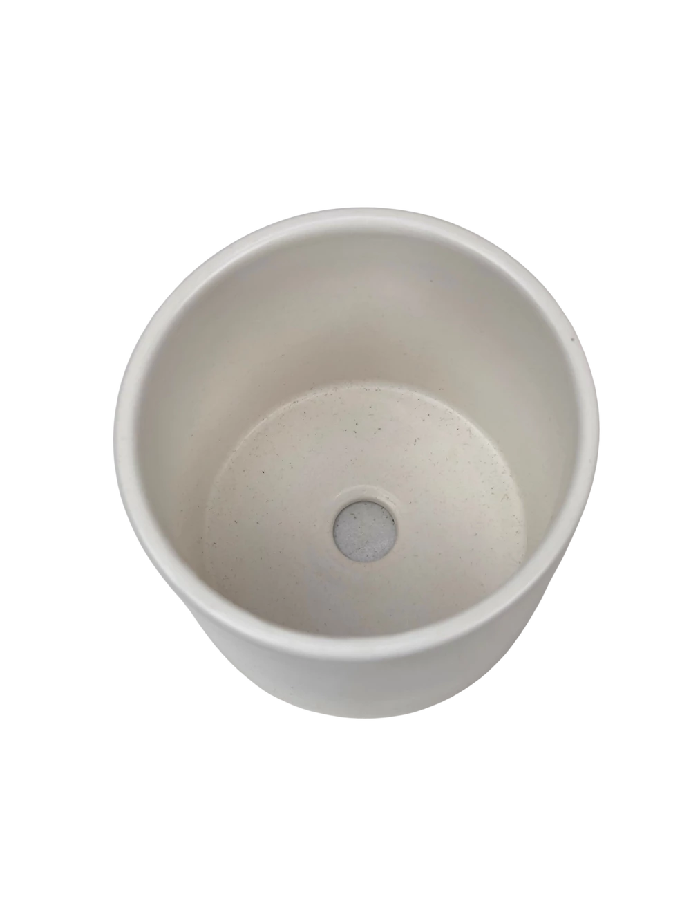 Kép 2/2 - Henger kaspó 7 cm - Fehér