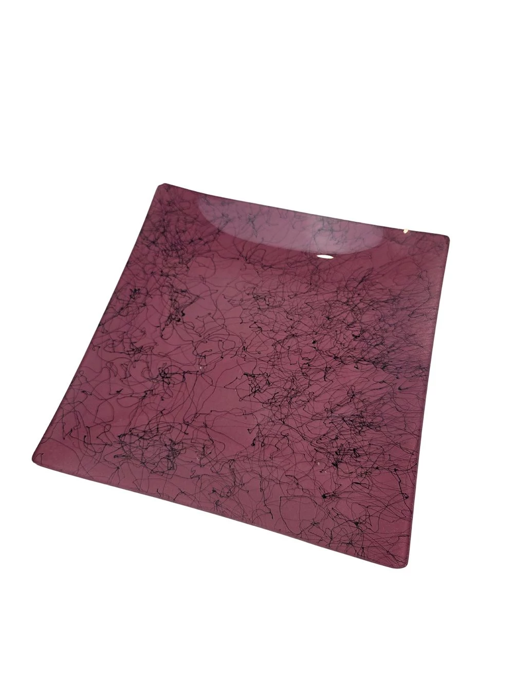 Kép 2/2 - Üvegtál 19,5*19,5 cm - Mályva