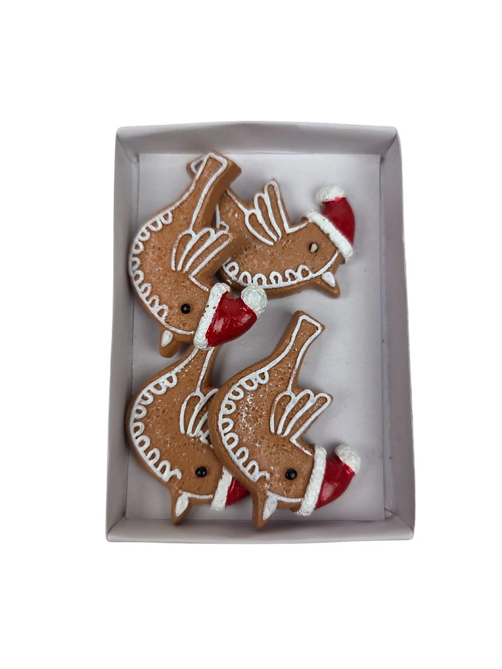 Kép 2/2 - Öntapi mézeskalács figurák *4 - Piros sapkás madár