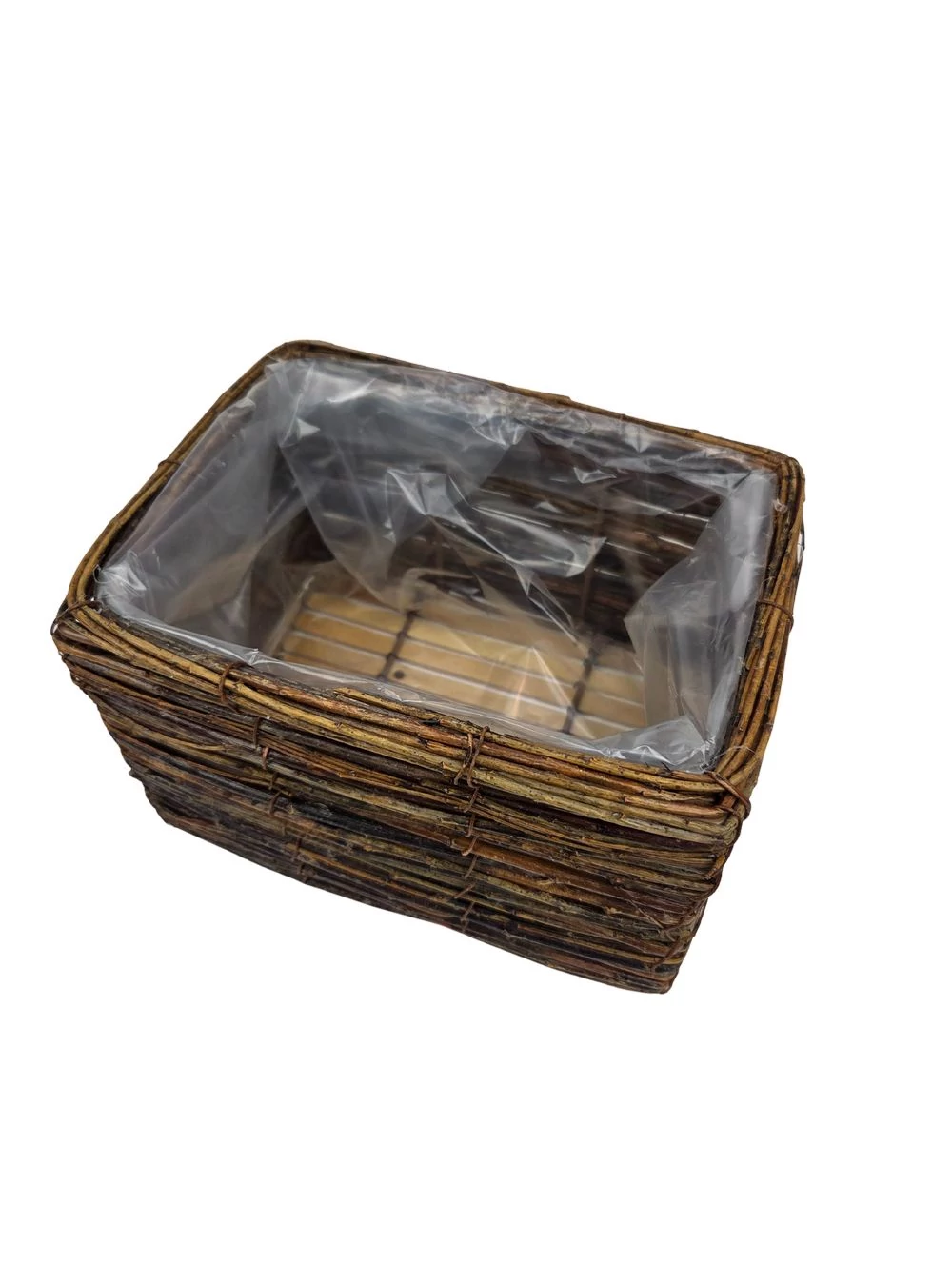 Kép 2/2 - Natúr vessző tégla kosár