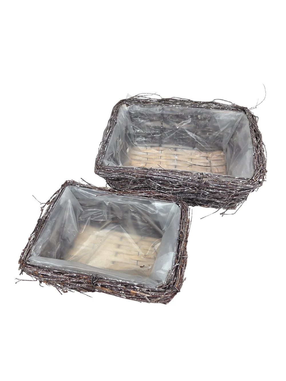 Kép 3/3 - Hamvas nyírfa vesszős tégla kosár szett*2