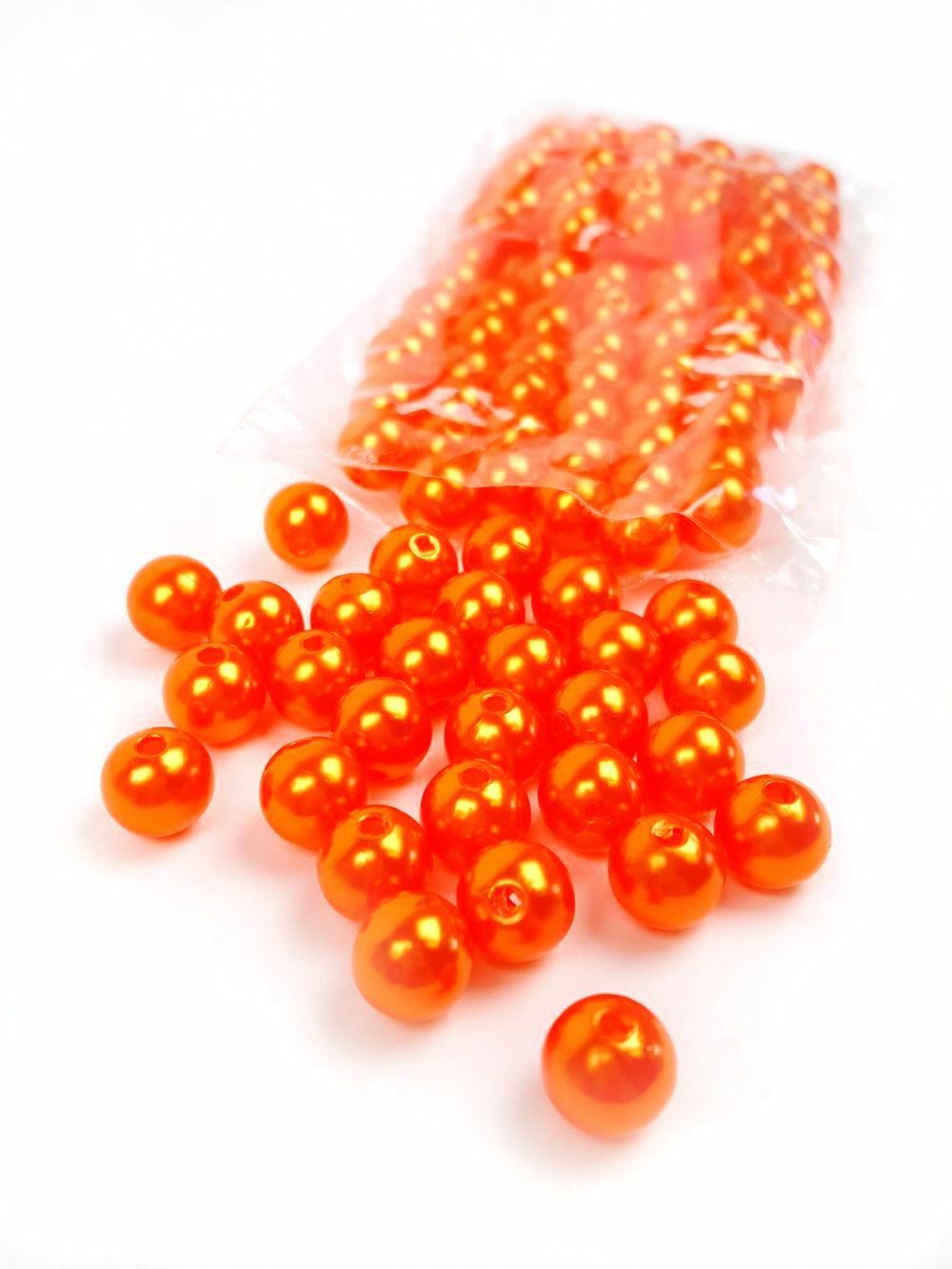 10 mm-es gyöngy - Narancs