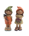 Kertész figura fiú-lány