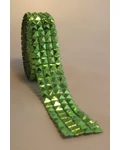 Strassz szalag piramis  - ZÖLD