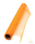 Csillámos organza anyag - Narancs