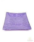 Üvegtál 14,5*14,5 cm - Lila
