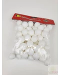 Glitteres golyó 2 cm - Fehér