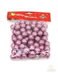 Glitteres golyó 2 cm - Mályva