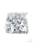 Glitteres csillag 2,5 cm - Ezüst