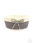 Köteles ovál kosár - Szürke