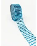 Strassz szalag sima - Türkisz