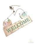Csigás fa welcome tábla