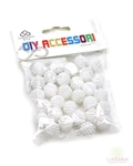 Dekor gyöngy 12mm - Fehér