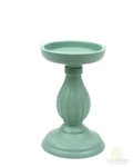 Dekor talpas gyertyatartó 17 cm - Menta