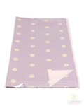 Íves fólia pöttyös - Lila-drapp