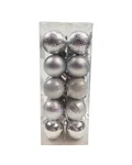 Karácsonyi gömb szett mix 3 cm*20 - Ezüst