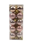 Karácsonyi gömb szett mix 3 cm*20 - Púder