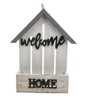 Welcome feliratos faháztartó - Fehér