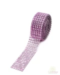 Strassz szalag sima - Rózsaszín
