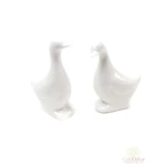 Porcelán liba figura