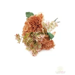 Vegyes bazsarózsa csokor 30 cm  - világos barna