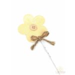 Koptatott fa virág betűző - Okker sárga