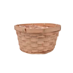 Színes kerek bambusz kosár 20cm  - Barack