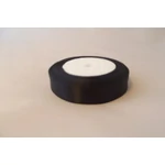 20 mm-es szatén szalag - Fekete