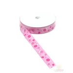Nyalókás textil szalag - Pink