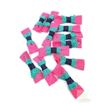 Csipkés masni pöttyös-Pink