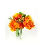 Szeldelt paeonia hortenziával - Narancs