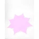 Színes virág fólia 8 ágú - Élénk Rózsaszín