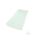 Üvegtál 26*12 cm - Csillámos fehér