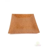 Üvegtál 19,5*19,5 cm - Réz