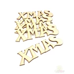 Fa felírat kicsi XMAS - Natúr