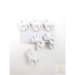 Csipeszes polyresin - Álló unikornis