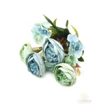 Bambusz rügyes paeonia csokor - menta-zöld