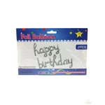 Happy Birthday lufi felirat - Ezüst