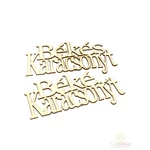 Fa felirat Békés Karácsonyt 19 cm