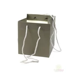 Füles papír tasak 16 cm - Szürke
