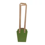 Papír füles virág tasak 13 cm - Zöld
