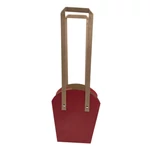 Papír füles virág tasak 16 cm - Bordó