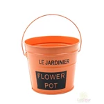 LE  JARDINIER bádog vödör - Narancs