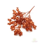 Glitteres bogyó csokor - Bronz